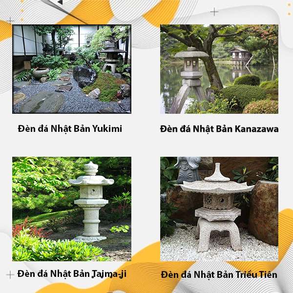 Các loại đèn đá Nhật bản sân vườn hiện nay